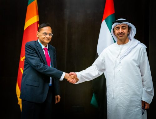 Foreign Minister Prof. Peiris discusses Energy Security, Increased Employment Opportunities with UAE Foreign Minister