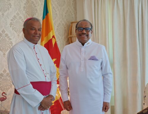 H.E the Ambassador of Sri Lanka met most Rev. Dr. Raymond Wickramasinghe, the Bishop of Southern Province