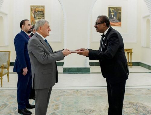 Ambassador Udaya Indrarathna Presents Credentials to President of the Republic of Iraq- Dr. Abdul Latif Jamal Rashid
